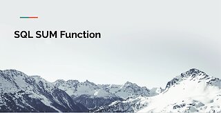 SQL SUM Function Tutorial