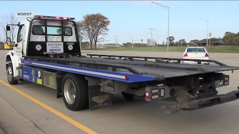 WISDOT provides roadside service in construction zones free of charge to drivers