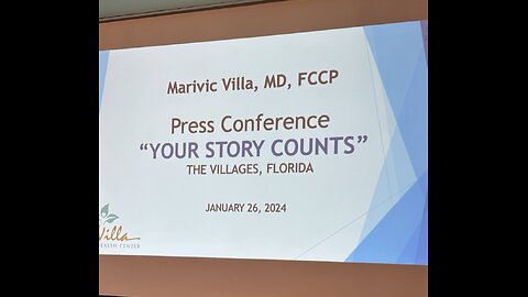 Dr. Marivic Villa holds press conference to sound the alarm on Covid vax injured patients