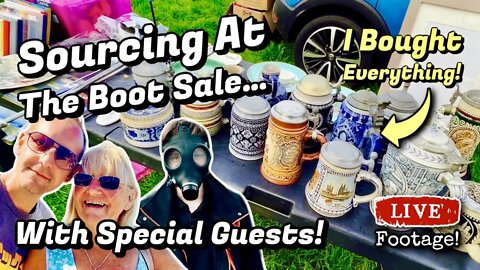 Sourcing At The Boot Sale With Special Guests! | Torbay Car Boot Sale | Fix It Freda