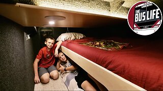 We Built a Basement Bunk Room in our Van Hool Bus Conversion!