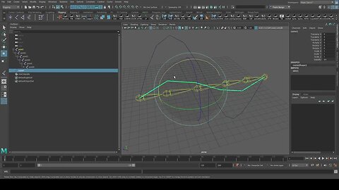 Maya IKspline with deformer