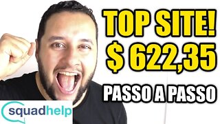 Ganhei $622,35 COM ESSE SITE! Ganhar Dinheiro na Internet, SquadHelp (passo a passo)