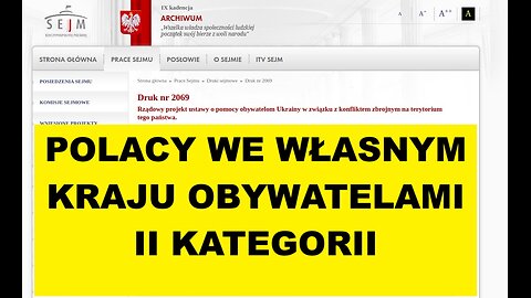 POLACY OBYWATELAMI II KATEGORII