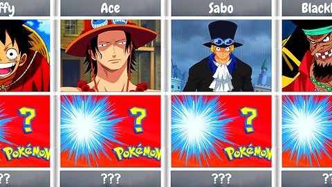 Unveiling the Perfect Pokemon For Your Favourite One Piece Characters!