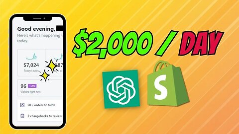 How You Can Make $2000/Day With Dropshipping Using Ai ChatGPT [500AISIDEHUSTLE]