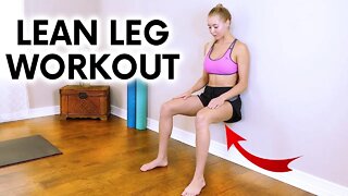 15 Min Lean Legs Workout, For Slim Thighs and Toned Leg Muscles | Beginners At Home Workout
