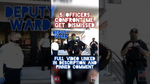 5 OFFICERS CONFRONT ME. GET DISMISSED. #Shorts