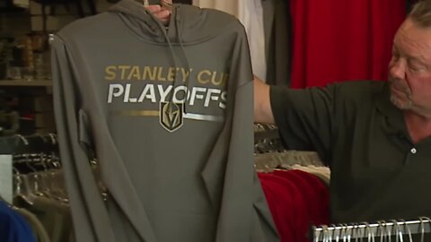 Vegas Golden Knights fans line up at merch stores to prepare for Stanley Cup Final