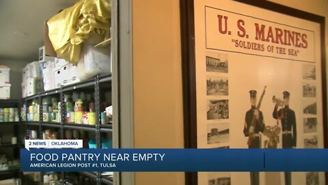 Tulsa American Legion Post 1 asks for help restocking food pantry