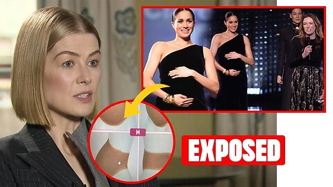 FAKE ARCHIE! Rosamund Pike Exposes Meghan She GATECRASHED The 2018 Fashion Awards & WORE MOONBUMP