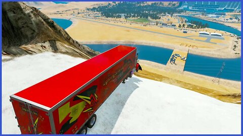 CLIFF DROPS IMPOSSIBLE descent on the mountain!! #349 – BeamNG Drive