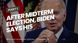 After midterm election, Biden says his 'intention' is to run again in 2024