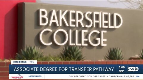 Associate degree for transfer pathway