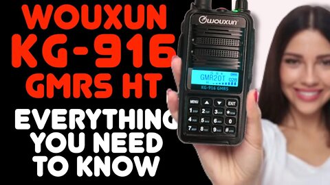Wouxun KG-916 GMRS HT Review - New GMRS Walkie Talkie From Wouxun - Power Test & Review Of The KG916