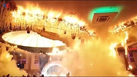 The Terrifying Moment a Fire Breaks Out At a Wedding In Iraq Killing Over 100 People
