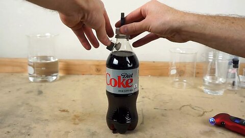 MENTOS in a CLOSED SODA BOTTLE-What Happens?