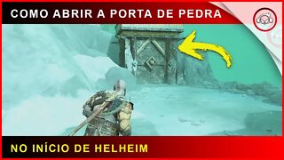 God of war, Como abrir a porta de pedra no início de Helheim | Super dica