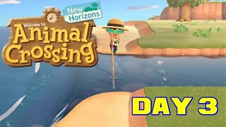 Animal Crossing: New Horizons Day 3 - Nintendo Switch Gameplay 😎Benjamillion