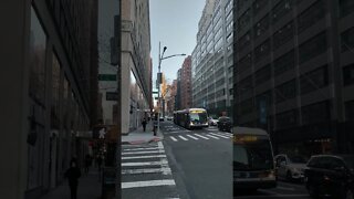 East 32nd Street and Lexington Avenue in New York City 2021.