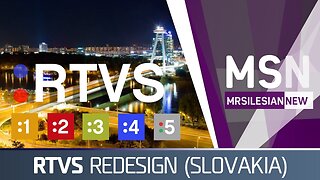 Rozhlas a televízia Slovenska (RTVS) arculat (Saját terv, fikció)