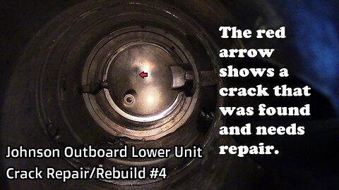 Johnson Outboard Lower Unit Crack Repair/Rebuild #4