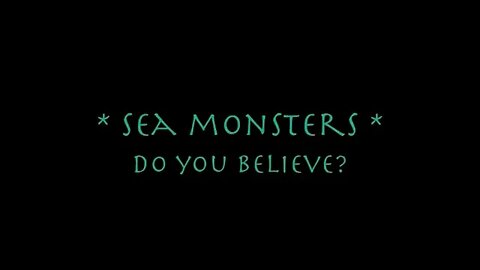 Sea Monster Caught On Camera