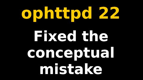 Fixed the conceptual mistake in routing | ophttpd 22