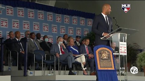 Ted Simmons pays tribute to Al Kaline in Hall of Fame speech, Derek Jeter admits nerves