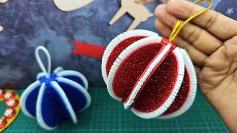 ❄Christmas Ornaments❄ Easy and Quick Christmas Ball Making🎄 Handmade Christmas Crafts Idea