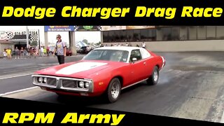 Dodge Charger Drag Racing at National Trails