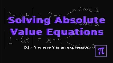 How to SOLVE ABSOLUTE Value Examples? - Harder Examples!