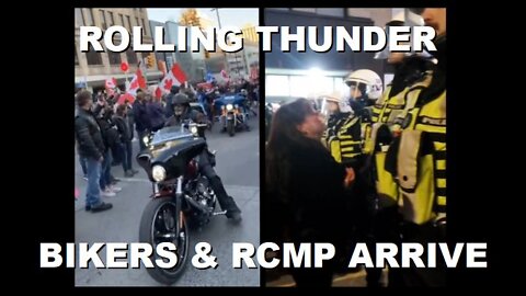 Rolling Thunder Ottawa Day 1: Bikers Arrive, RCMP Push the Crowds, & Interviews | April 29th 2022