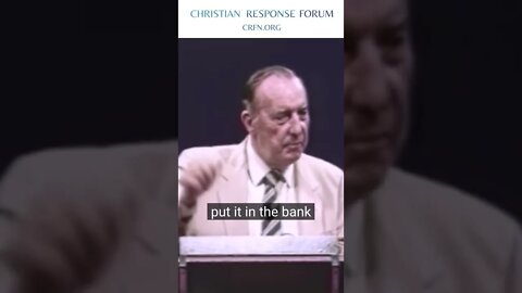 Derek Prince - You Can Always Give Something - Christian Response Forum #shorts #christian #giving