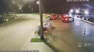 Violent crash caught on camera in West Palm Beach
