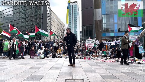 March for Palestinian Children - 4, Central Library, Cardiff Wales