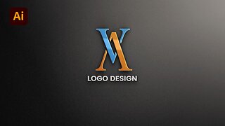 AV logo design in illustrator tutorial | Logo design in illustrator for beginners | Team Graphics