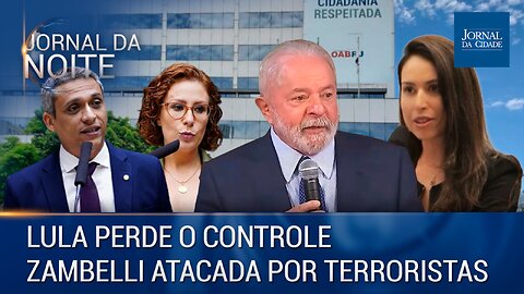 Lula perde o controle / Zambelli atacada por terroristas – Jornal da Noite 15/02/23