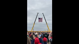 Air Force 1 landing in PA with President Trump