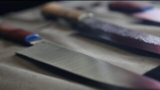 Milwaukee blademith perfecting knife making craft
