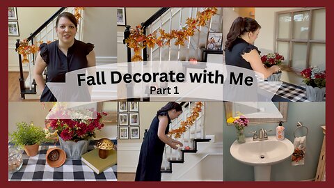 Fall Entryway and Powder Room| Decorate with Me 2023