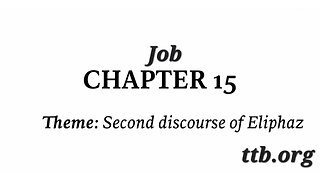 Job Chapter 15 (Bible Study)