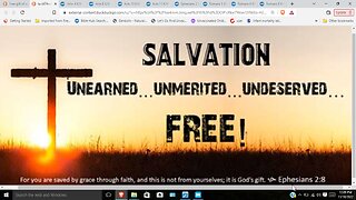 Salvation a free gift of grace not merited by works