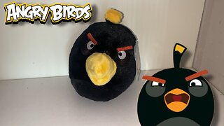 Angry Birds Plush Black Bomb Bird 5 FOR SALE