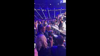 Trump was seen exchanging handshakes with Joe Rogan at the UFC 290 event.