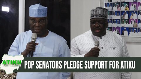 PDP SENATORS PLEDGE TO SUPPORT ATIKU AHEAD OF 2023 ELECTIONS