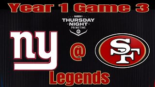 Madden 24 Giants Vs 49ers Legends Y1 G3