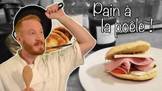 PAIN Rapide à la POÊLE (Parfait pour Sandwich) 🥪