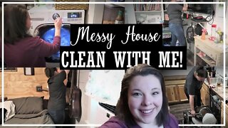 Whole House Clean With Me//Cleaning Motivation//All Day Cleaning//Speed Cleaning