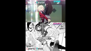 Lycoris Recoil Heartwarming Moments - Chisato Hugs Takina (Anime Version + English Dub)